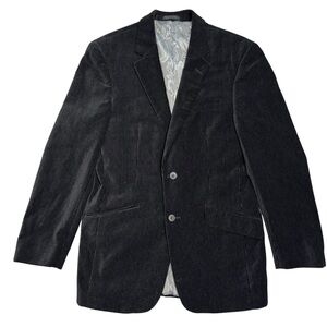 Assets Andrew Fezza Black Corduroy Blazer Size 38R